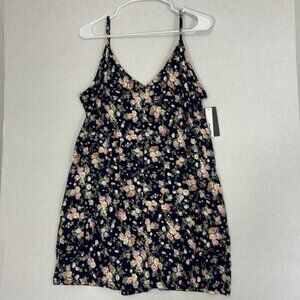 Amiliashp NWT Romper with Pockets, Spaghetti Strap Floral XL